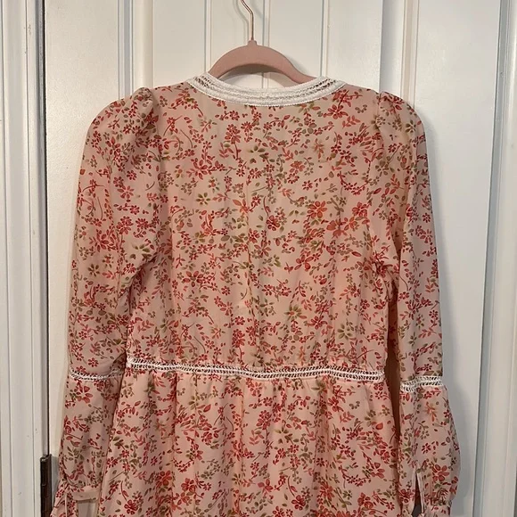 For Love and Lemons Sweet Disposition Swing Dress Pink Floral Size XS - Picture 9 of 10